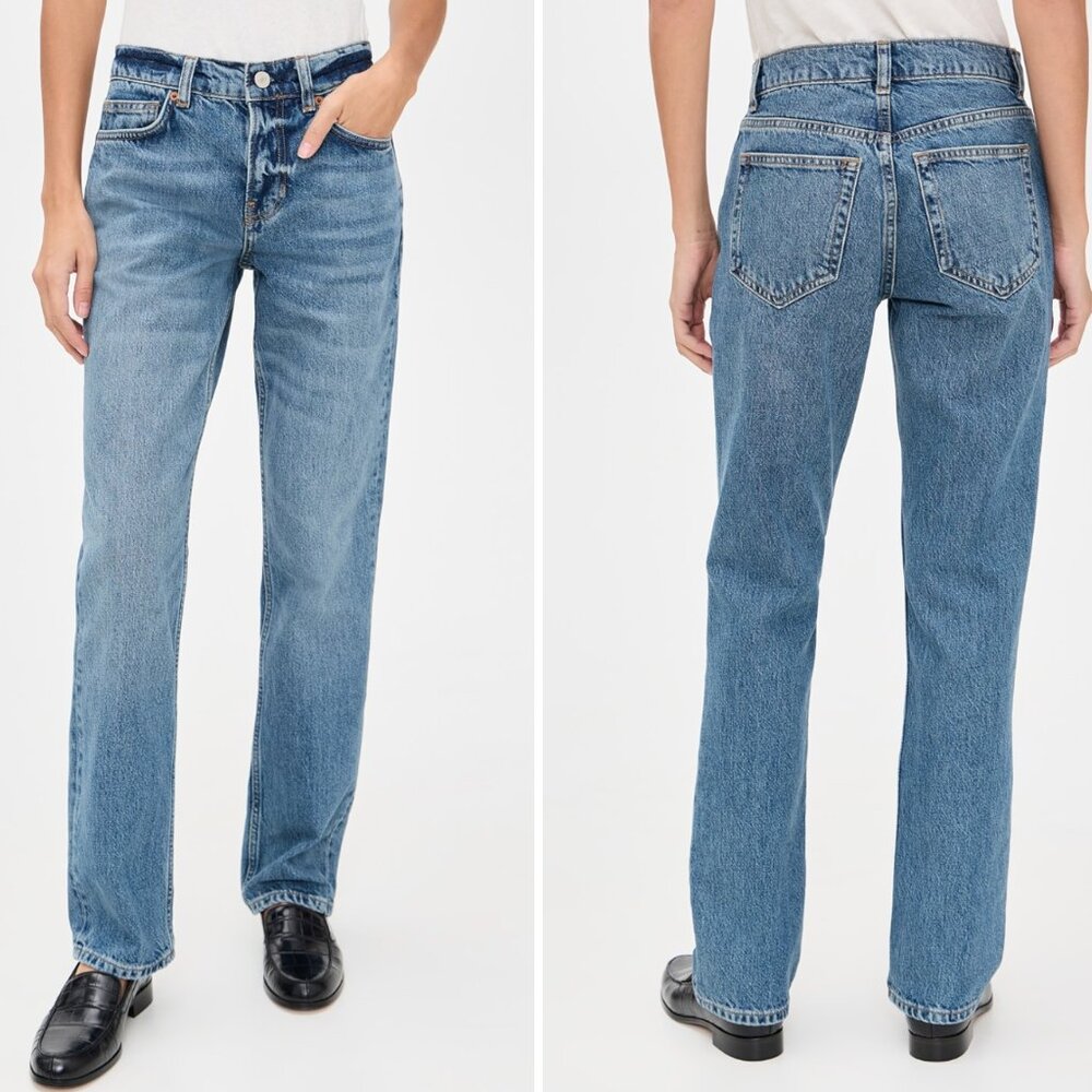 Reformation Greer Mid Rise Straight Jeans NWT Size 23